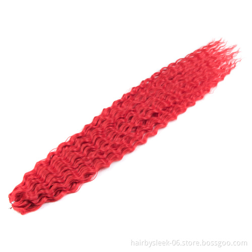 Deep Water Wave Synthetic braiding hair 100 to 300 gram 18 to 30inches Ombre twist hair bundles no weft synthetic hair extension